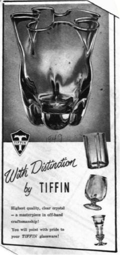 Tiffin Ad 1949