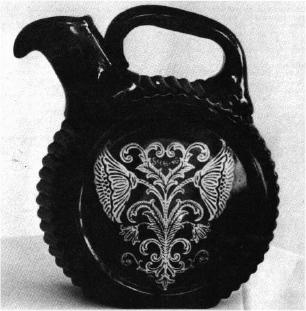 Glades decanter with Oriental Poppy etch