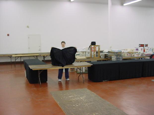 Draping the tables
