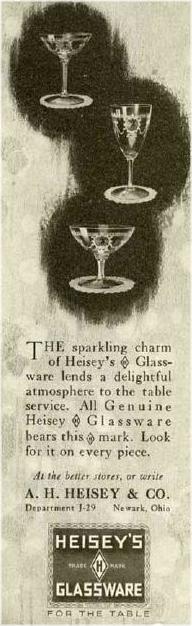 Heisey Ad 1922