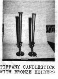 Candlesticks w/Bronze holders