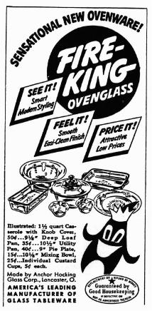Fire-King ad 1942