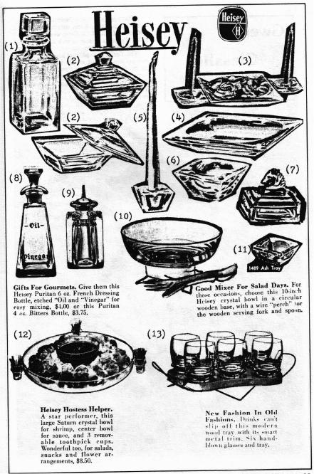 Heisey Puritan items