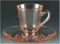 Fostoria Lafayette Jam Pot With Lid Pink Depression Glass 