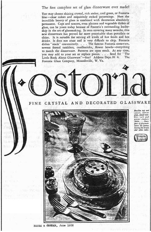 Fostoria ad