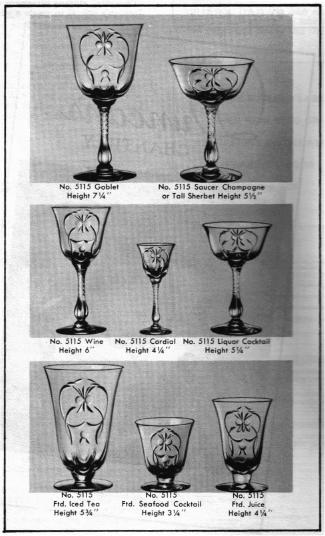 Chantilly stemware