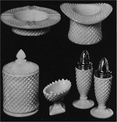 Milk Glass English Hobnail